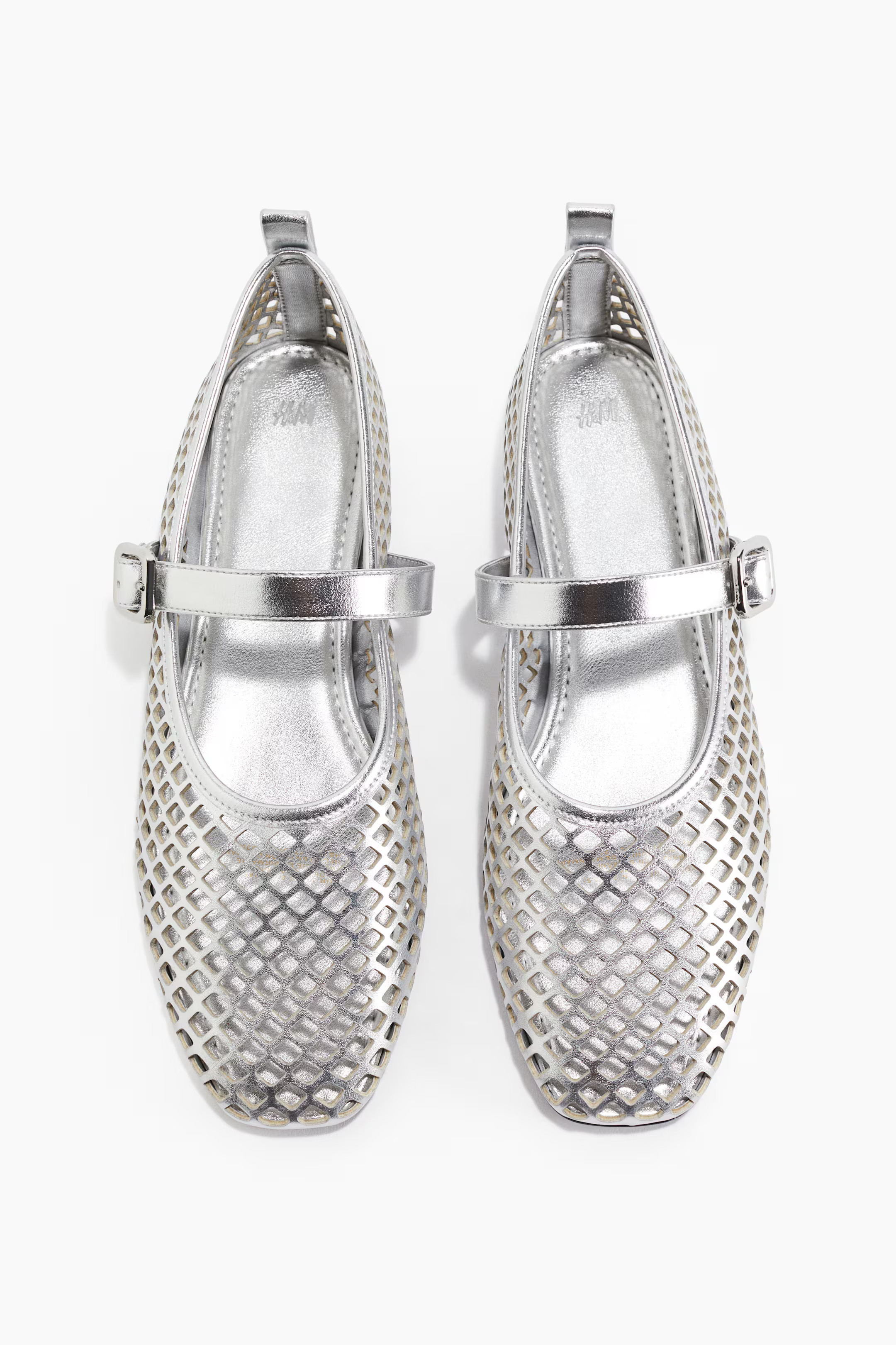 Perforated Mary Jane Ballet Flats | H&M (US + CA)