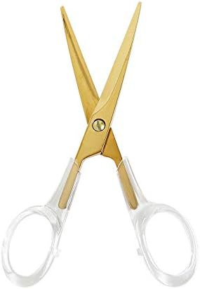 Multibey Gold Copper Acrylic Scissors Straight Recycle Fabric Art Craft Scissors Office Paper She... | Amazon (CA)
