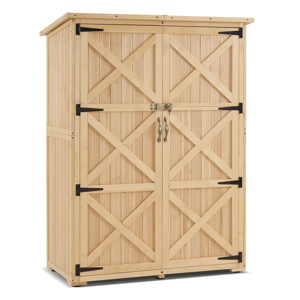 Solid Wood Lean-To Tool Shed | Wayfair North America