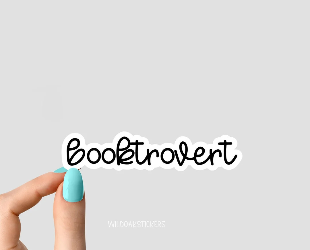 Booktroverts Sticker, Funny Introvert Stickers, Laptop Decals, Motivational Tumbler Stickers, Wat... | Etsy (US)