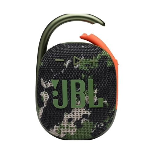 JBL Clip 4 - Portable Mini Bluetooth Speaker, big audio and punchy bass, integrated carabiner, IP67 waterproof and dustproof, 10 hours of playtime, speaker for home, outdoor and travel (Squad) | Amazon (US)