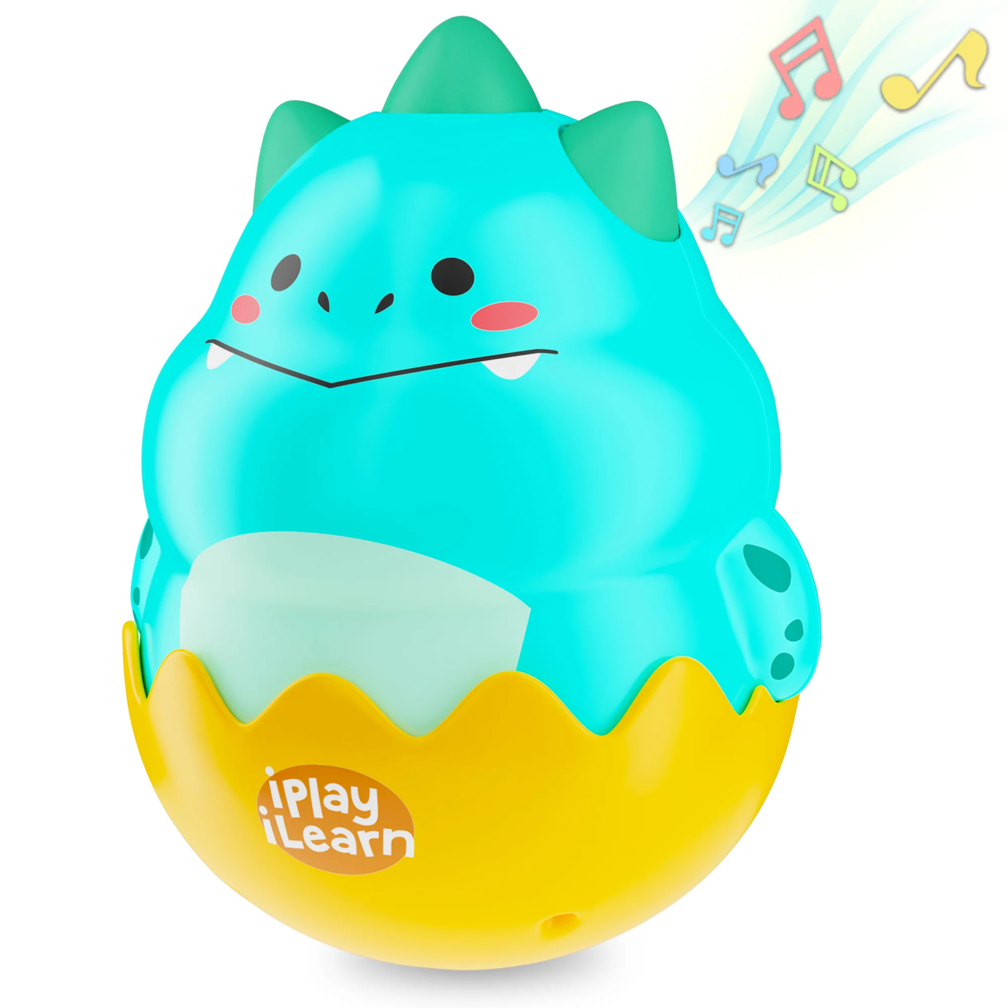 Baby Tummy Time Toys, Infant Dinosaur Wobble Toy | iPlay iLearn