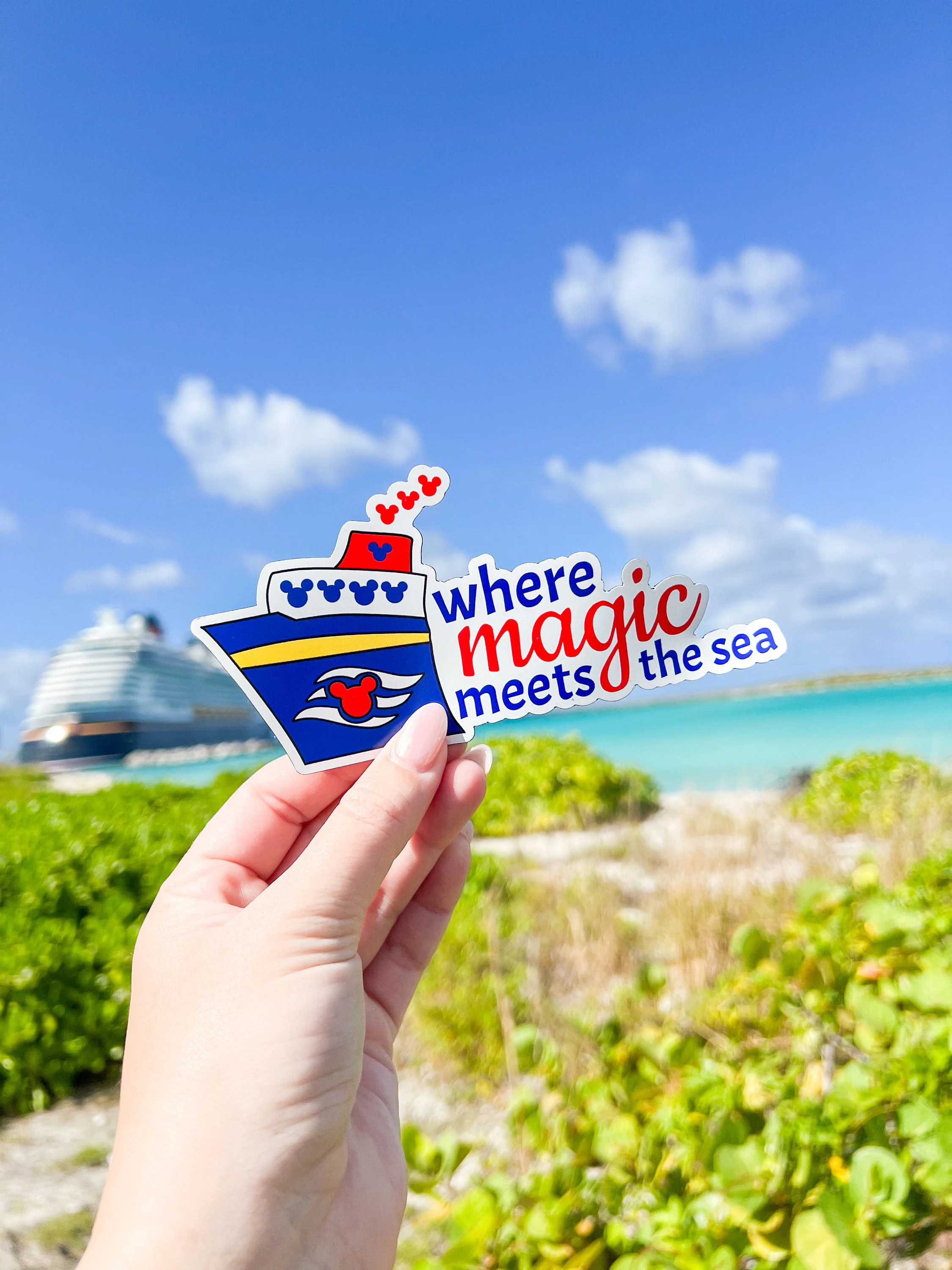 STICKER | Where Magic Meets the Sea | Disney Cruise Line Inspired | Sticker | Etsy (Global)