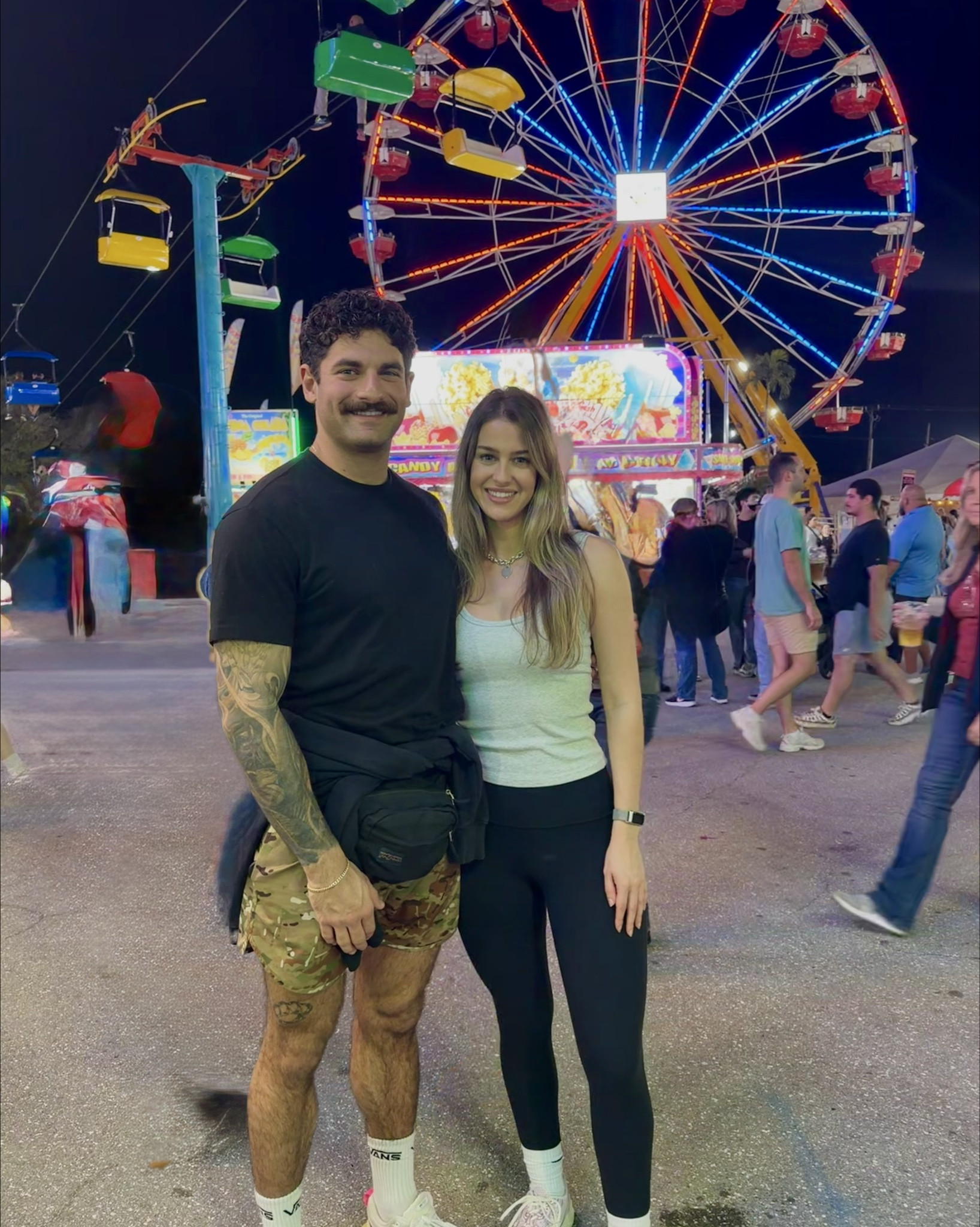 Date at the state fair with a totally comfy but cute outfit: my absolute favorite leggings right now - Abercrombie curve love, they have an extra two inches of fabric across the hips and butt, perfect for curvier body types. Paired with their grey tank with a built in bra. Shoes are my cutie pink new balances. 

#LTKActive #LTKfitnessgoals