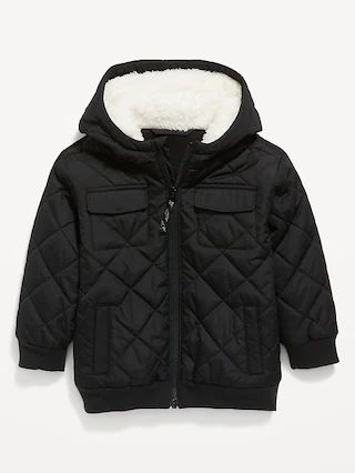 Unisex Hooded Water-Resistant Quilted Jacket for Toddler | Old Navy (CA)