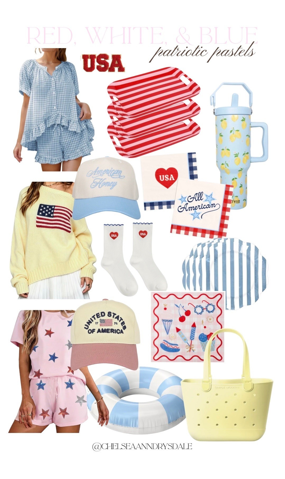🇺🇸🌸🩵🍋 Vacation outfit beach, Memorial Day outfit, 4th of July, patriotic, summer hosting essentials, USA, pool party

#LTKHome #LTKSeasonal
