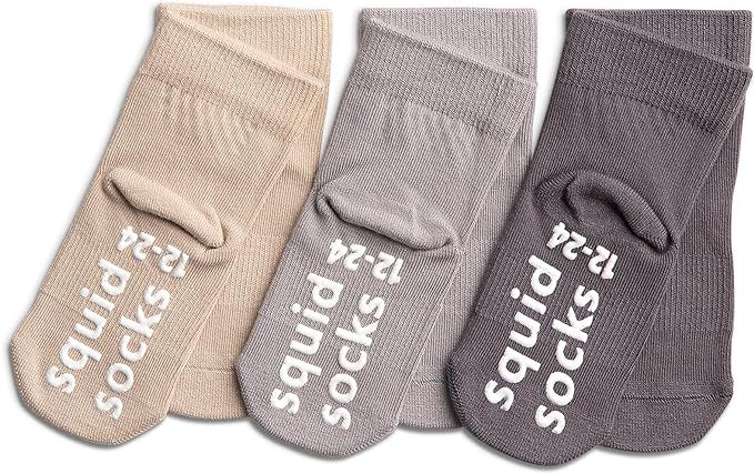 squid socks Viscose from Bamboo Socks | 0-6M, 6-12M, 12-24M, 2T-3T | Grip Socks that Stay On| As ... | Amazon (US)
