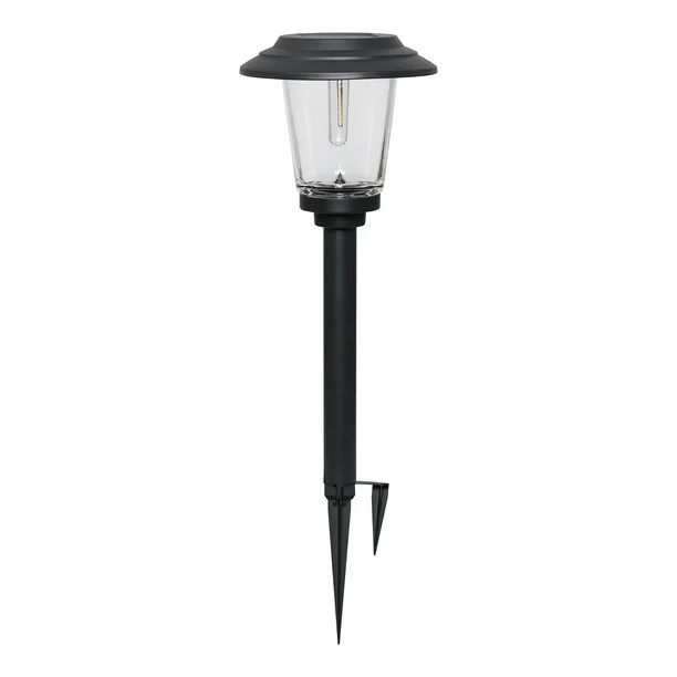 Better Homes & Gardens Ellis Solar Powered Black LED Path Light, 20 Lumens | Walmart (US)