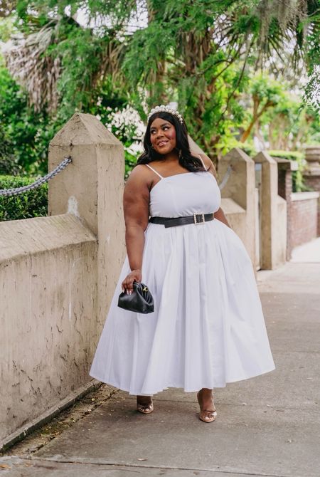 5 Days of White Dresses • Day 2 •  this dress is under $40 and comes in a blue stripe option. Wearing a size 20.

Strapless bra linked as well. Headband is old but I’ve linked something similar 

White dress, spring dresses, wedding rehearsal dress, vacation outfit, plus size fashion

#LTKSeasonal #LTKplussize #LTKfindsunder50