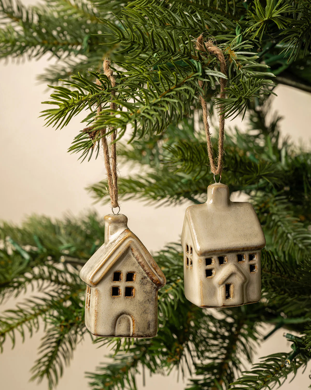 Glazed Porcelain Houses (Set of 2) | McGee & Co. (US)