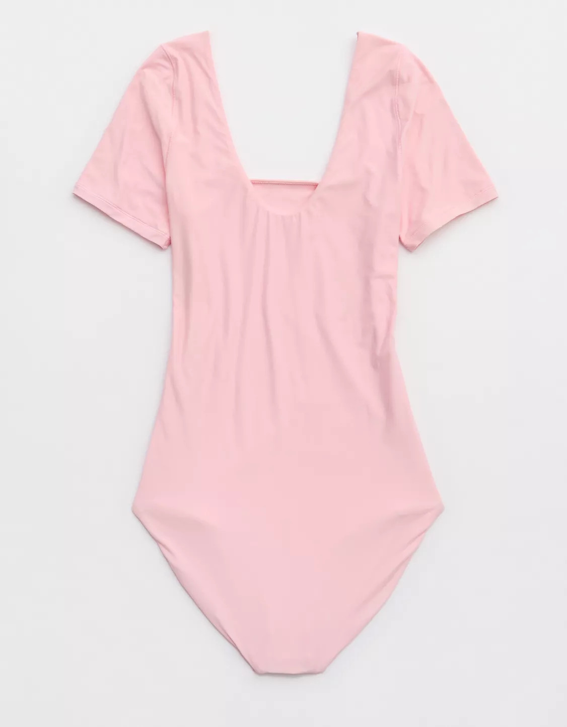 SMOOTHEZ Short Sleeve Square Neck Bodysuit | Aerie
