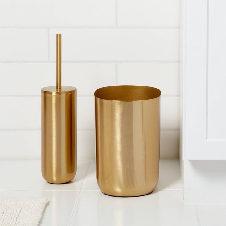 Brushed Brass Toilet Bowl Brush Gold - Threshold™ | Target