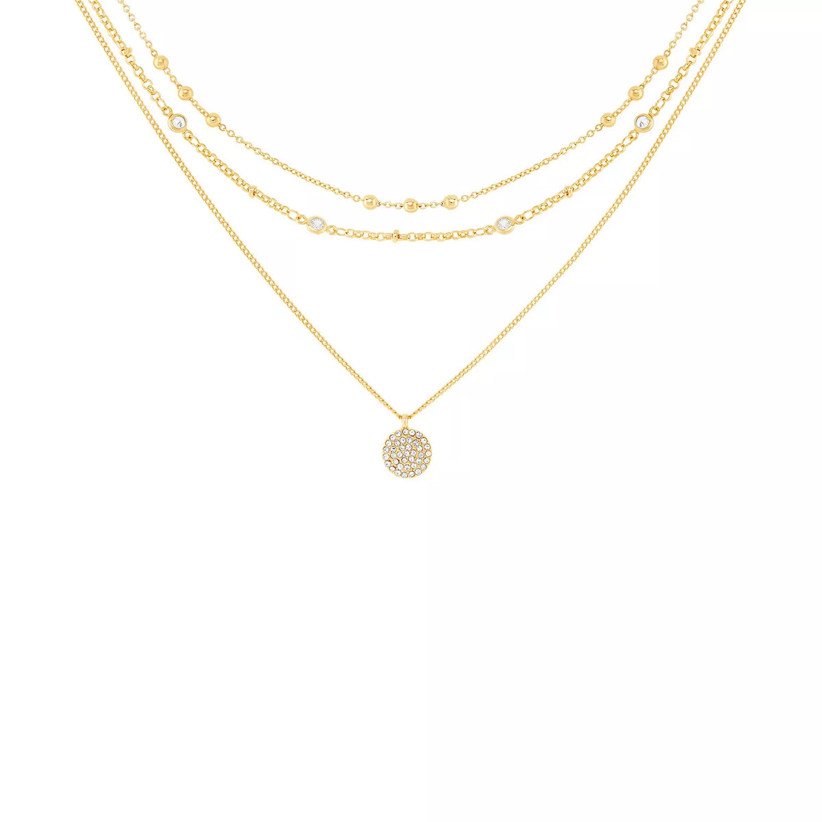 Emberly Cubic Zirconia Bead Station, Gem Station, & Gem Pendant Necklaces Set | Kohl's