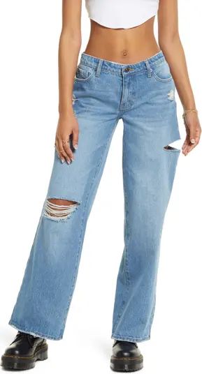 BP. Ripped Low Rise Wide Leg Jeans | Nordstrom | Nordstrom