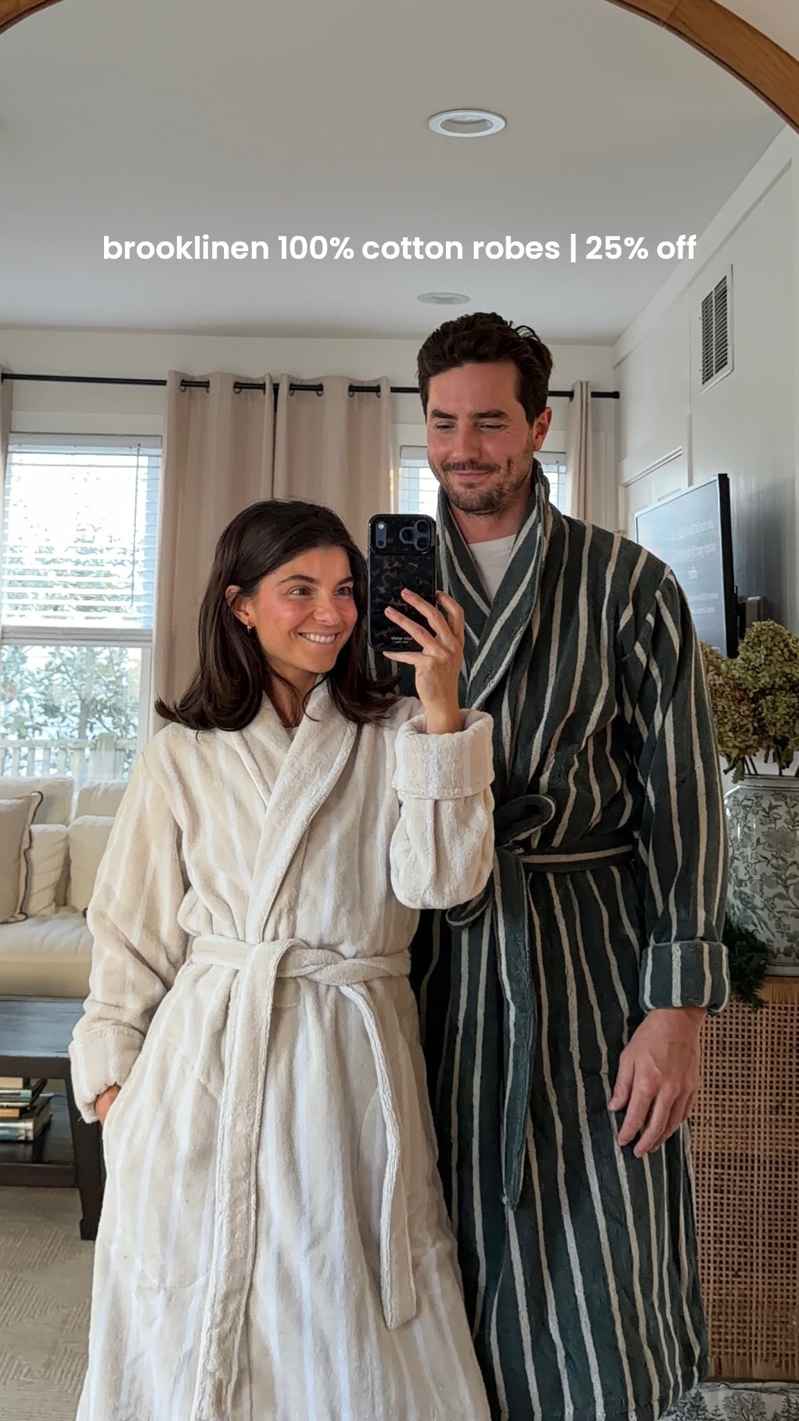 [12/1/25] brooklinen is 25% off sitewide | snagged these 100% cotton robes for Jake & I and we are both obsesssssed. I’m wearing size xs and Jake is in a large! Such a useful and practical gift idea and I love that they’re made with 100% Turkish cotton 

#LTKHoliday #LTKCyberWeek #LTKGiftGuide