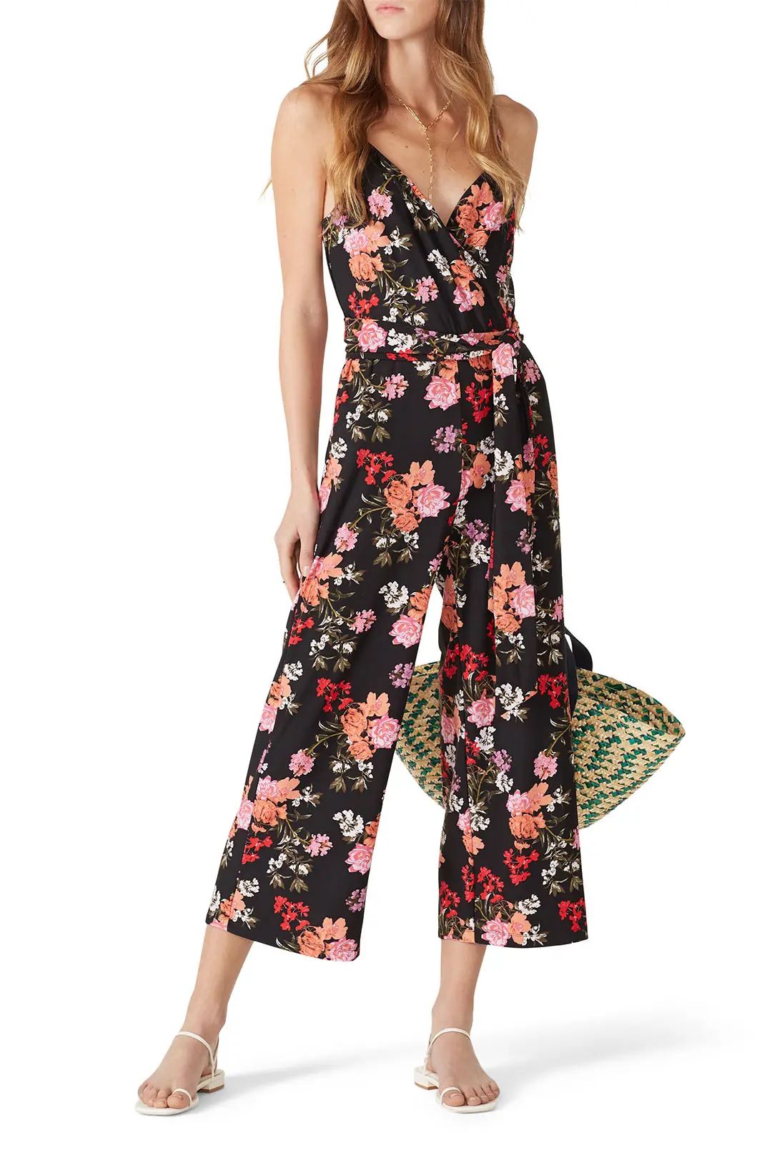 Rachel Rachel Roy Sleeveless Floral Jersey Jumpsuit | Rent The Runway