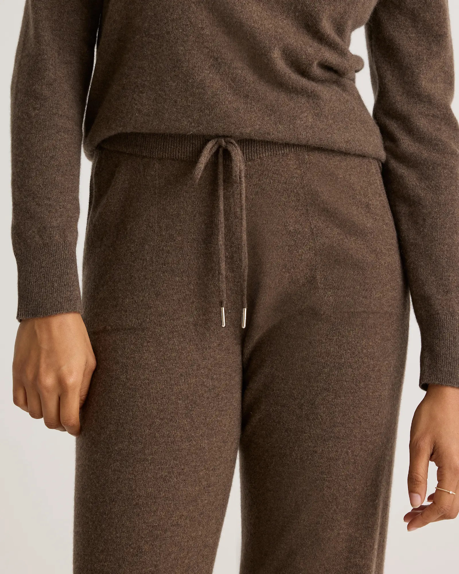 Cashmere Straight Leg Pants in Brown | Quince