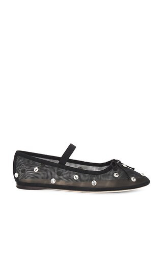 Loeffler Randall Leonie Soft Ballet Flat in Black. - size 9.5 | Revolve Clothing (Global)
