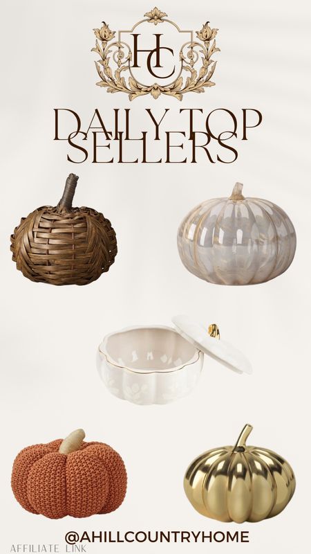 Daily top sellers!

Follow me @ahillcountryhome for daily shopping trips and styling tips!

Seasonal, home, home decor, decor, kitchen,pumpkins, ahillcountryhome

#LTKSeasonal #LTKU #LTKhome