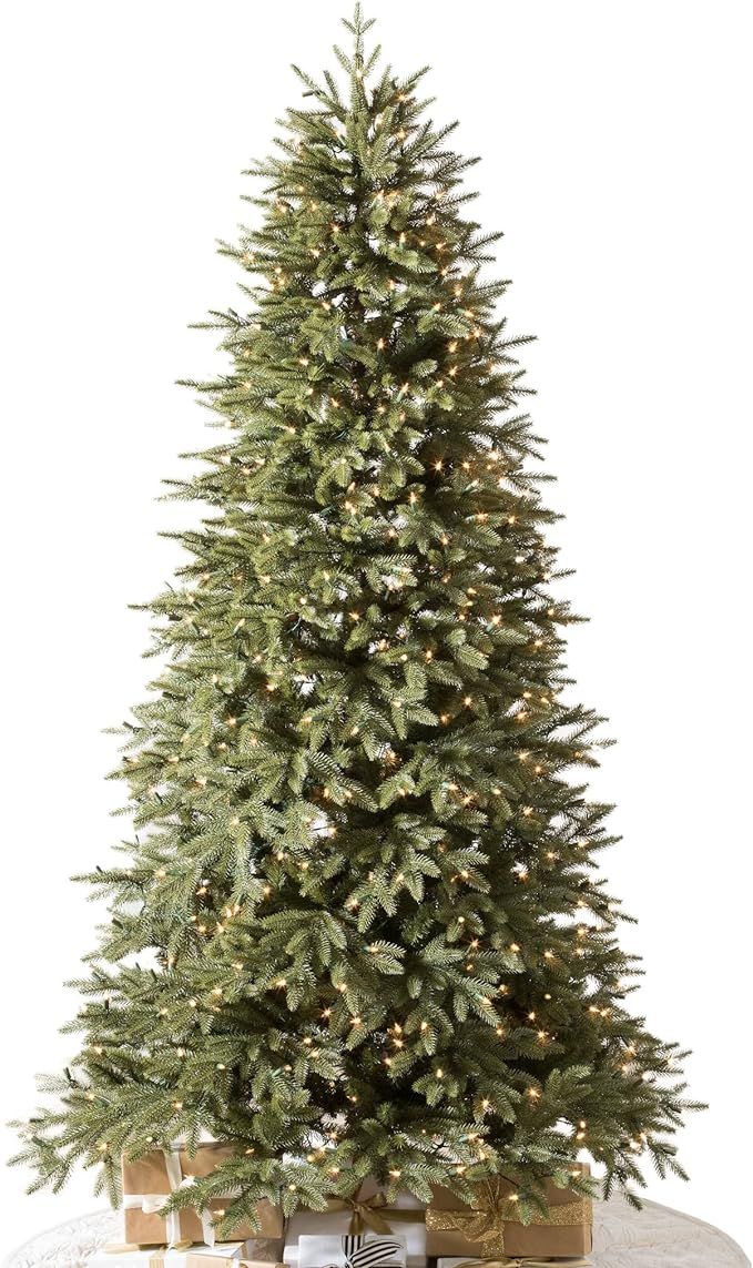 Balsam Hill 7.5ft Pre-Lit Stratford Spruce Premium Artificial Christmas Tree with Clear Candlelig... | Amazon (US)