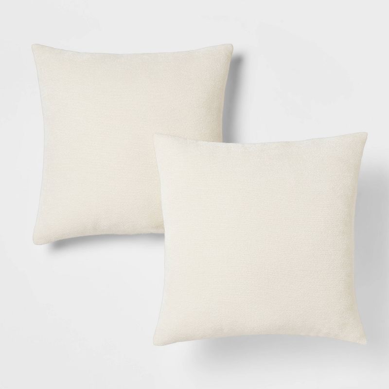 2pk Chenille Square Throw Pillows - Threshold™ | Target