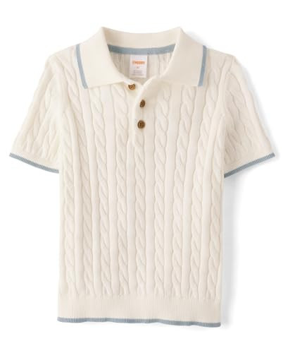 Gymboree,Boys,and Toddler Short Sleeve Sweater Polo Shirt,Little Lamb,7 | Amazon (US)