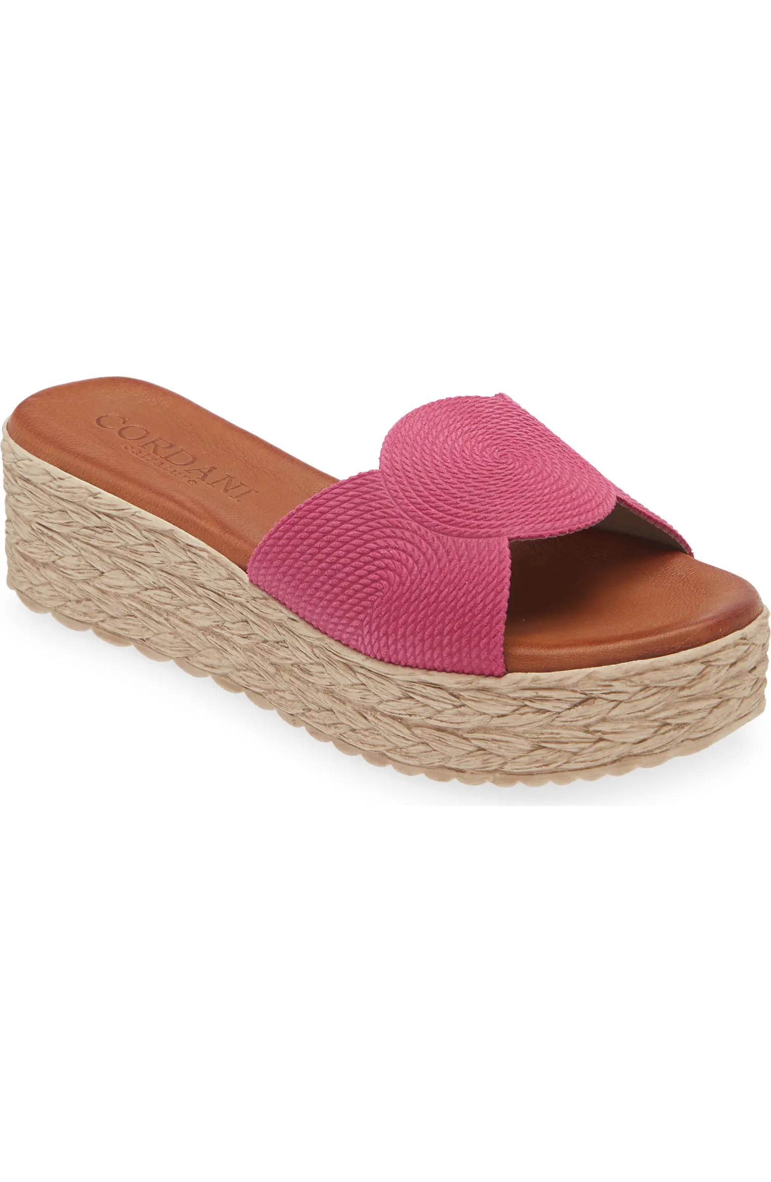 Britta Espadrille Platform Wedge Slide Sandal (Women) | Nordstrom