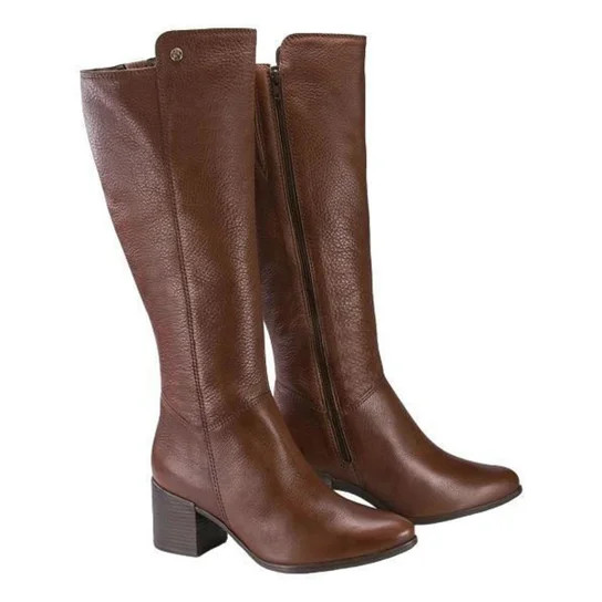 Bota Bottero Montaria Cano Longo Couro Adulto Feminina - 346903 - Marrom | Netshoes (BR)