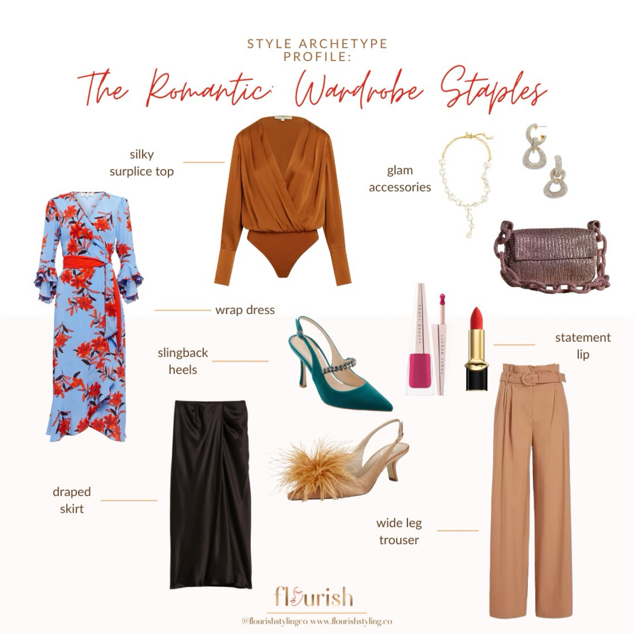 Let’s take a look at the wardrobe staples you would find in the closet of our Romantic Style Archetype! Because this Archetype is all about the glam, the luxury, and the allure of it all, you’ll be sure to find luxe fabrics, slinky sling back heels, and so much sparkle! They are not afraid to dazzle and dress things up, even for a run to the grocery store. Ready to turn heads?
#romantic #romanticstyle #glam

#LTKshoecrush #LTKstyletip #LTKHoliday
