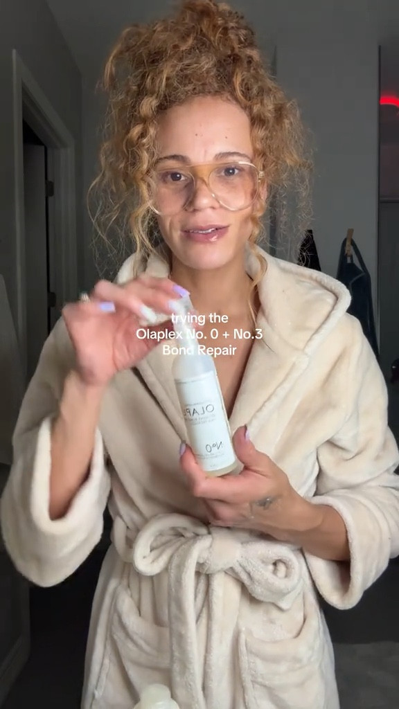 Last night was a whole freaking process, took me like two hours to wash my hair, but I’m actually excited to see what it looks like when I take this bonnet off  🤘🏽😁  #olaplex #curlyhairroutine #curlyhairproducts #curlyhair #curls #hairvlog #naturalhair #naturalhairtiktok #naturalhaircare 

#LTKBeauty