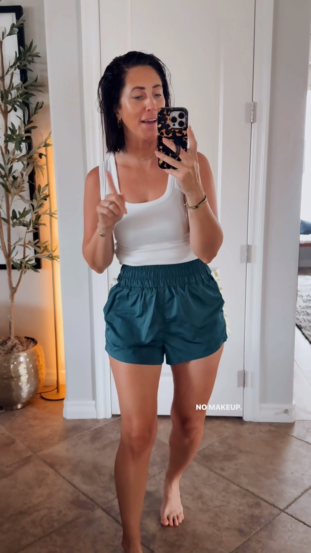 Cutest ruffle, athletic shorts! 

Top seller last month! 

Wearing size small! 
Also linked the matching tank!! ￼

#LTKOver40 #LTKActive #LTKootd