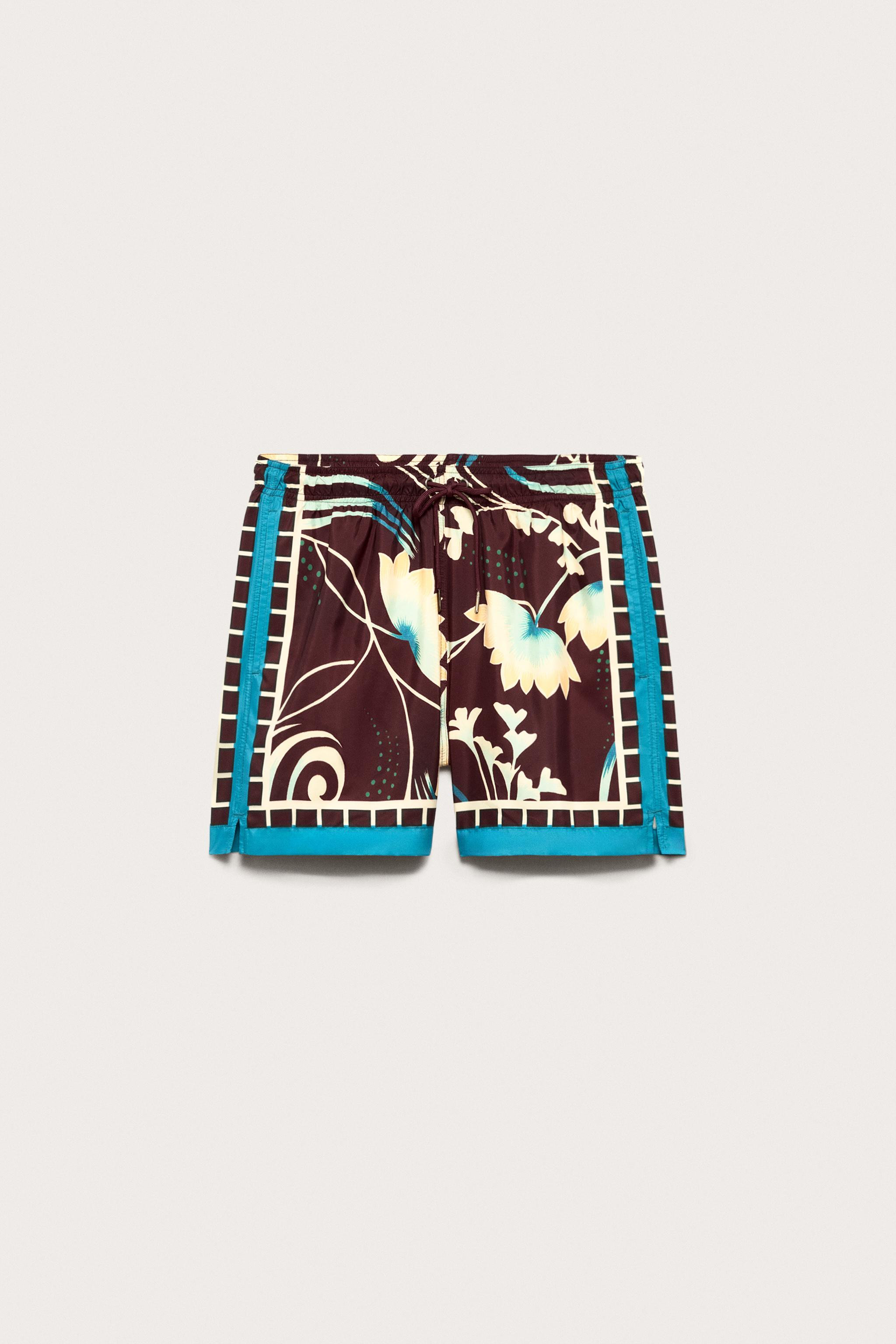 LIMITED EDITION PRINTED FLOWING SHORTS | Zara UK