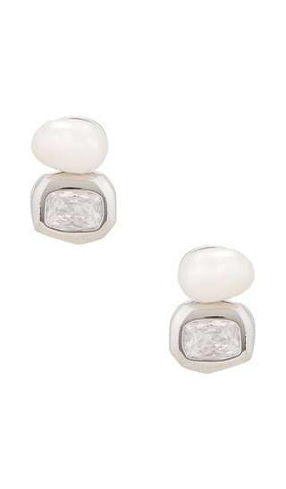 Lovers and Friends Maribel Earrings in Metallic Silver. | Revolve Clothing (Global)