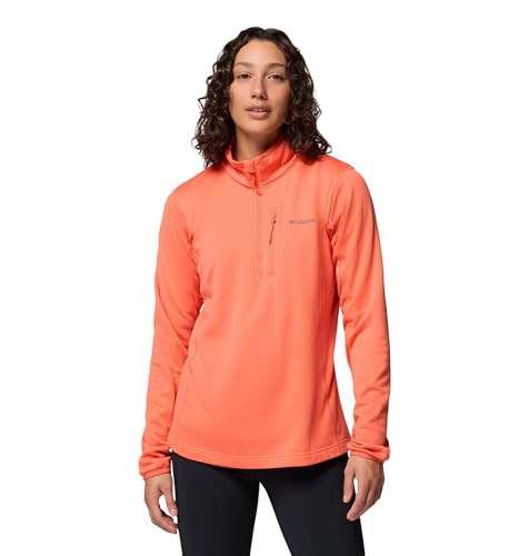 Columbia Womens Essential Hike Grid Fleece Half Zip, Zing, Medium | Amazon (US)