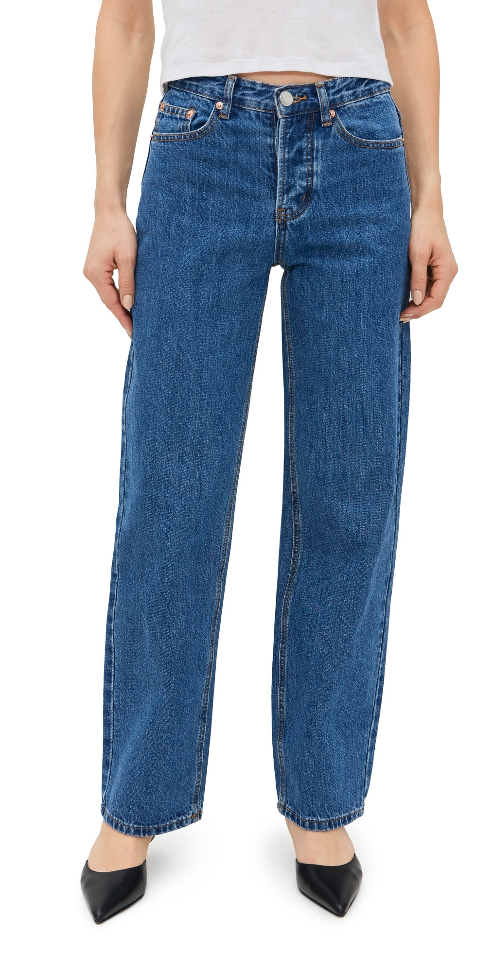 PARKE Classic Straight Jeans Medium Wash 29 | Shopbop