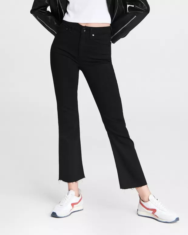 Buy Nina High-Rise Flare - Black for USD 198.00 | rag & bone | rag + bone