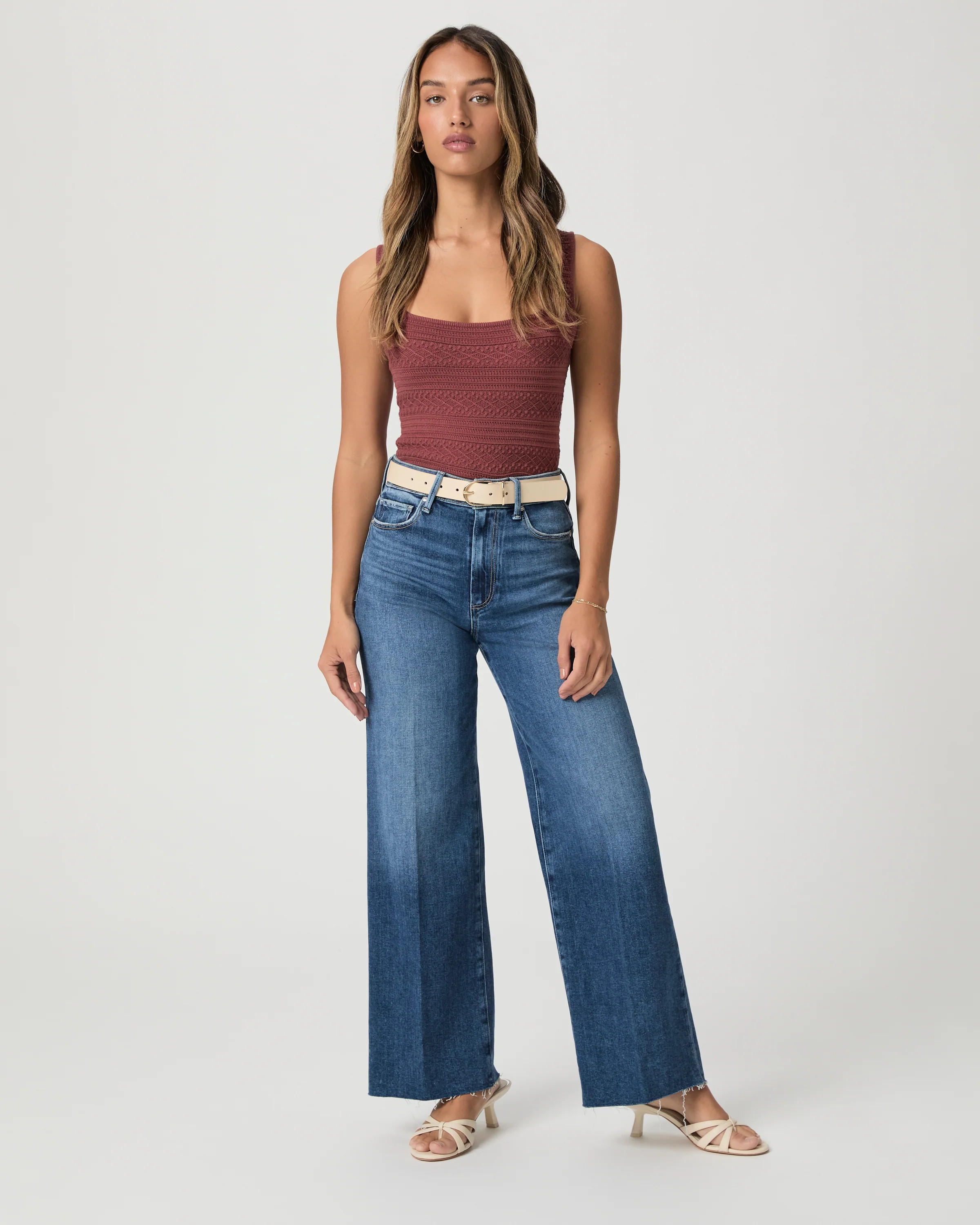 Anessa Petite 29" Wide Leg Jean | Paige
