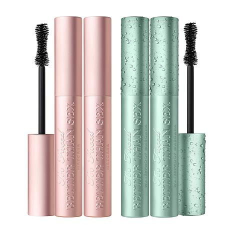 Too Faced Better Than Sex Mascara Original and Waterproof 4-piece Set | HSN | HSN