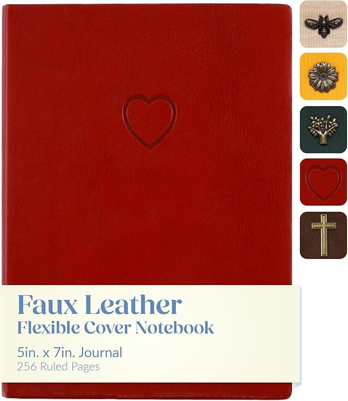 WORLD TRAVELER Journal Notebook - 5x7 Inches 256 Ruled Pages Blank Lined Faux Leather Journal Har... | Amazon (US)