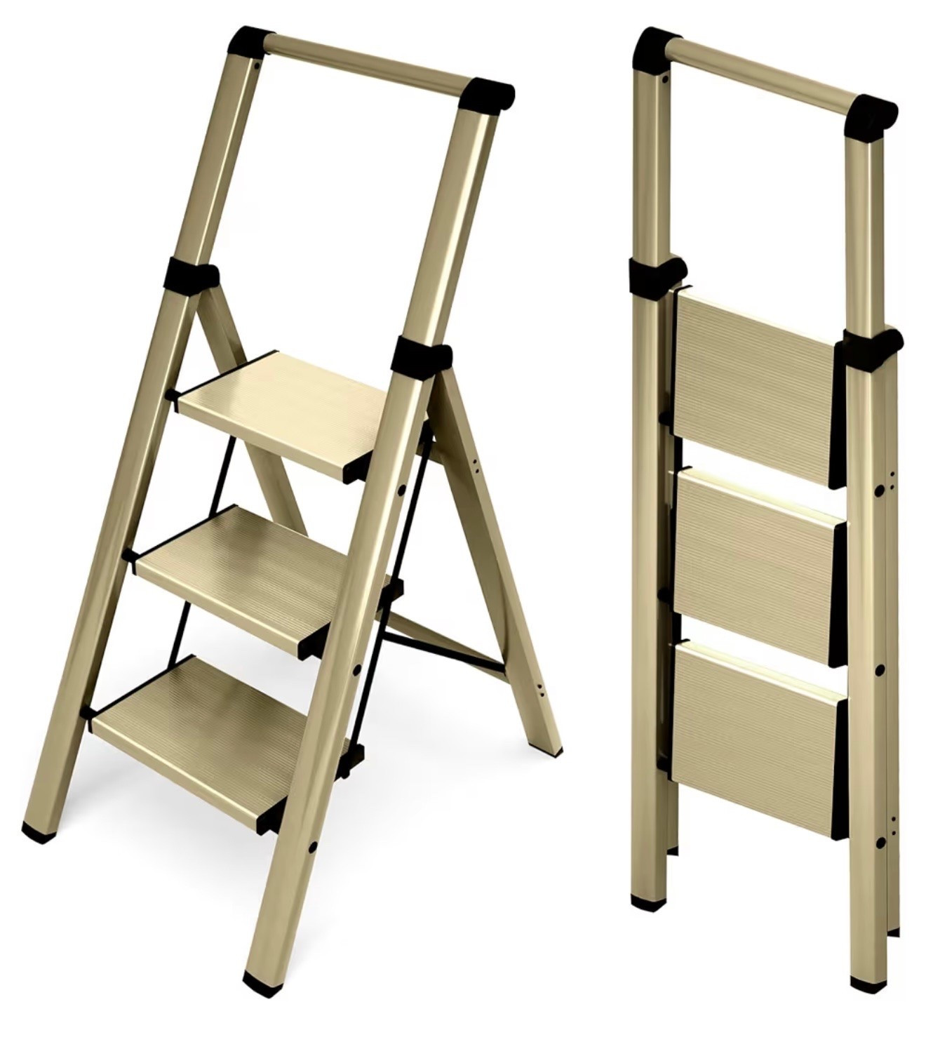 3 Step Foldable Aluminum Step Ladder with Handgrip, Anti-Slip Pedal, 330 Ibs Capacity, Lightweight & Portable for Home, Kitchen, Office, Garage (Gold)

#Storage #ladder #closet #organization

#LTKSeasonal #LTKOver40 #LTKHome