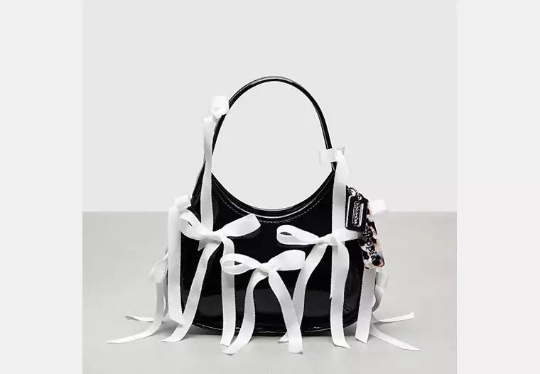 Ergo Bag In Crinkle Patent Coachtopia Leather With Bows All Over | Coach (US)