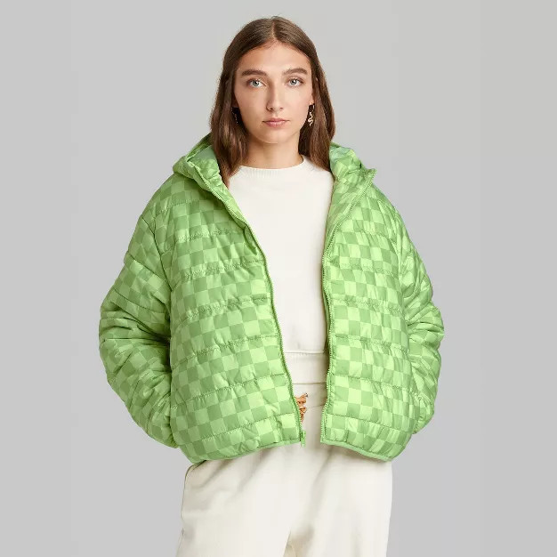 Women's Hooded Puffer Jacket - Wild Fable™ | Target