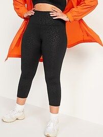 High-Waisted PowerPress Crop Leggings for Women | Old Navy (US)