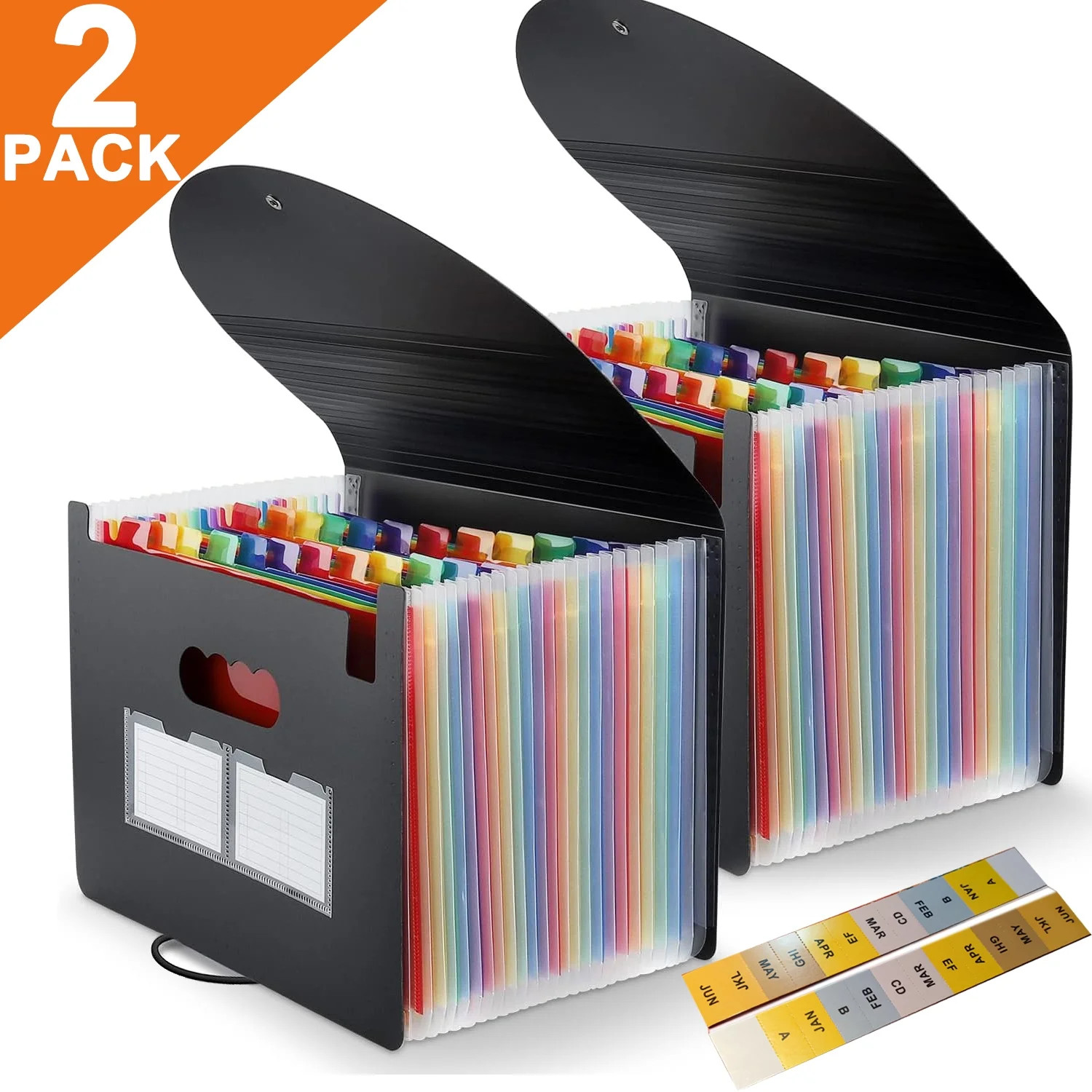 PHANCIR 24 Pockets Accordion File Organizer, Office & School Supplies Organizers with Cover, A4 L... | Walmart (US)
