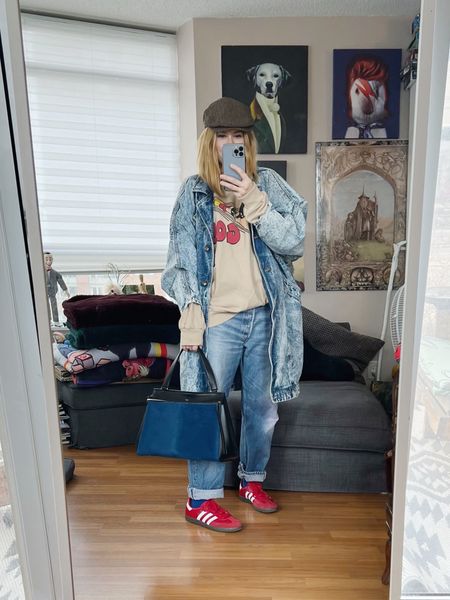 Acid wash and Astro Boy kind of day.

Jeans and jacket vintage 80s/90s, bag secondhand. 
•
.  #winterLook  #StyleOver40  #doubledenim  #allblue #tonallook #vintagelevis  #celinebag #sambas #poshmarkFind #thriftFind #astroboy #secondhandFind #FashionOver40  #MumStyle #genX #genXStyle #shopSecondhand #genXInfluencer #WhoWhatWearing #genXblogger #secondhandDesigner #Over40Style #40PlusStyle #Stylish40s #styleTip  #HighStreetFashion #StyleIdeas


#LTKstyletip #LTKFind #LTKshoecrush