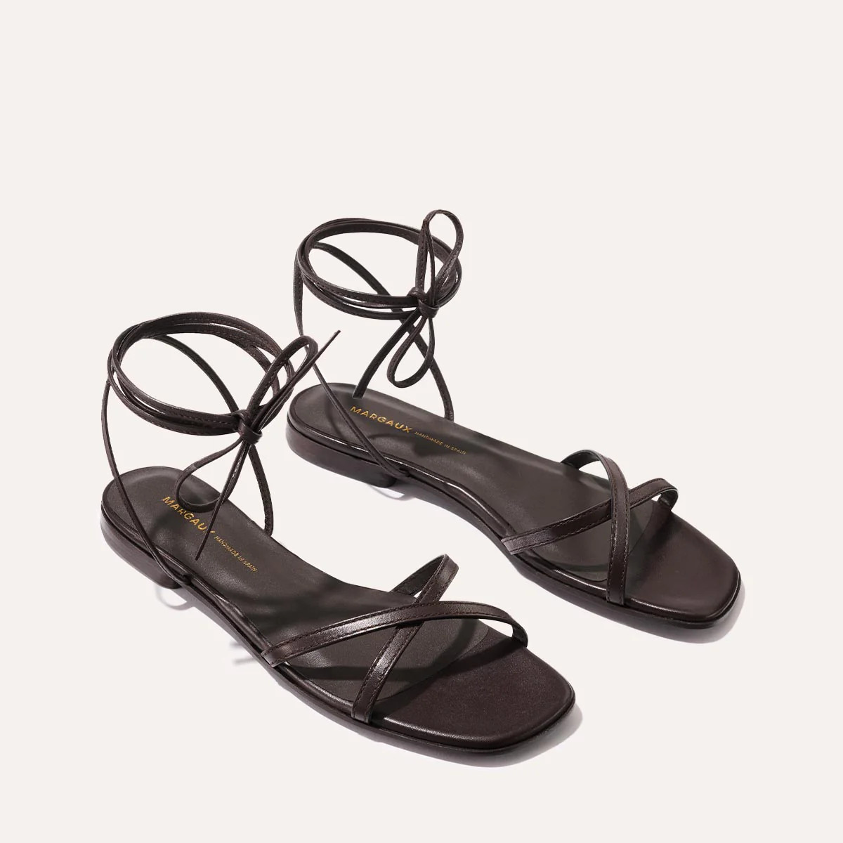 The Wrap Sandal - Espresso Nappa | Margaux