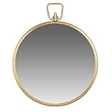 Gold Round Wall Mirror with Decorative Handle | Amazon (US)
