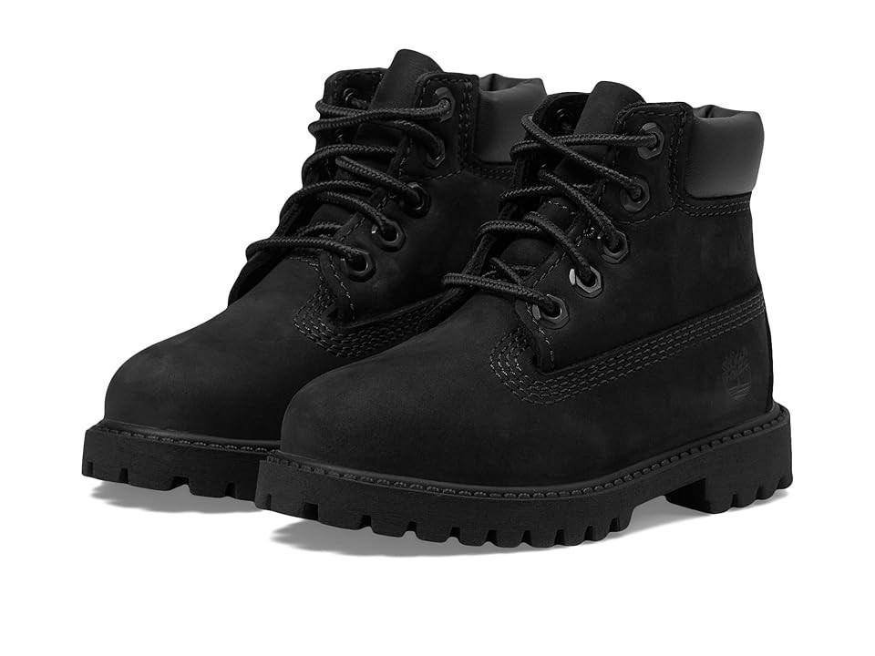 Timberland Kids 6 Premium Waterproof (Toddler/Little Kid) Kids Shoes Black : 8.5 Toddler M, Leather | Zappos