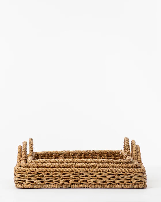 Woven Square Rattan Tray | McGee & Co.