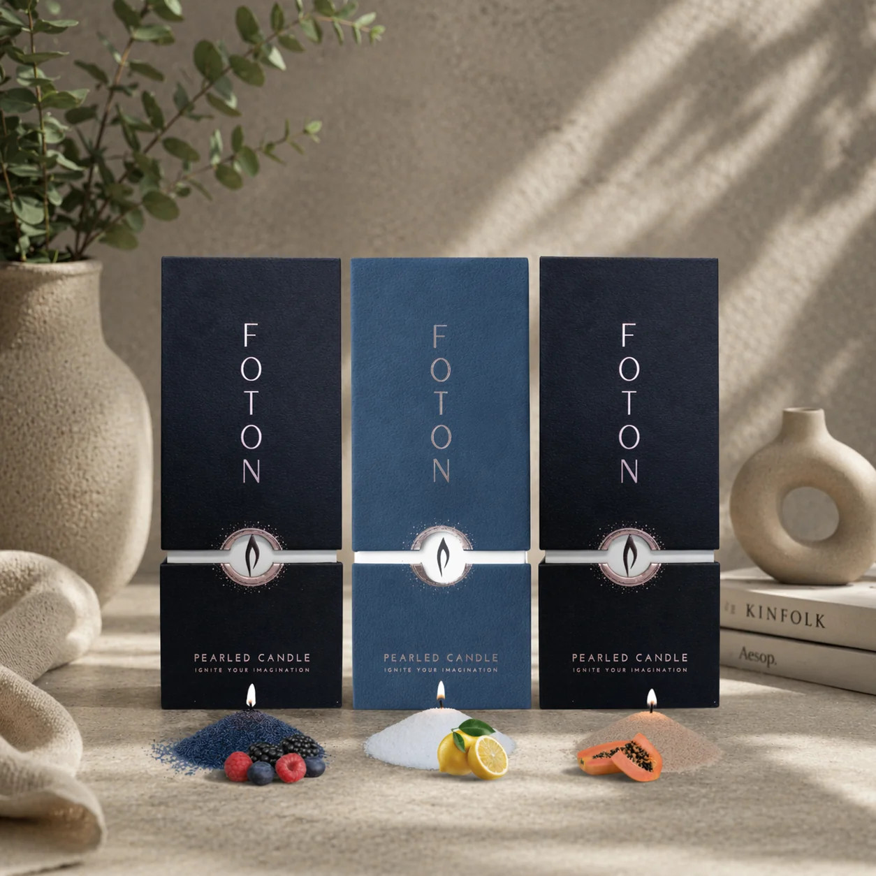 Summer Scent Trio | Foton Pearled Candle